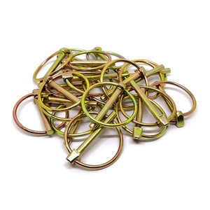 Goupille de sécurité DIN11023, en acier au carbone galvanisé, type O, à ressort, goupille de blocage, goupille de sécurité, goupille à ressort, goupille de verrouillage - Product Image 3