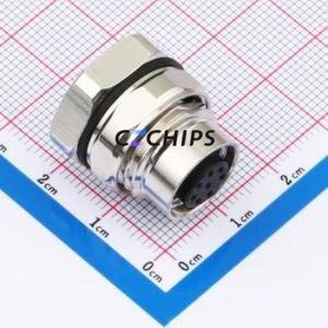 C12B-FSA-RM1-8SCUP Circular (Cable) Connector Connector ( Jack Specification: M12 )( Total PIN Count: 8P )( Gender: Female ) - Product Image 1