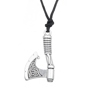 Collar de hacha vikinga para hombres, collar con colgante de hacha, Talismán, kolovmouse, nudo irlandés, Vikingo nórdico, Perun, 2021 - Product Image 1