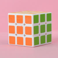 Cube Magique 3x3 Macaron Sans Autocollants, Jouet de Puzzle Rapide pour Enfants, Cadeau Scolaire Populaire et Jouet Anti-Stress Stimulant