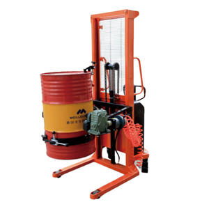 방폭 55 갤런 스틸 드럼 회전기 공압 드럼 리프터 200L 플라스틱 림 드럼 180 도 회전 300kg 용량 - Product Image 4