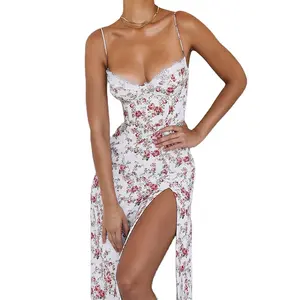 New Summer Explosive Clothing Printed Dress Women Casual Modest Women'S Dresses Enterizos Sexy