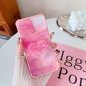 Étui de téléphone PC rose de luxe pour filles avec support pour iPhone 14 Pro iPhone 17 Pro Compatible nouveau modèle de sport avec aimants - Product Image 3