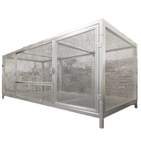 Cage à pigeons et enclos d'élevage extra-larges en fer anti-rouille avec toilettes à élimination automatique du fumier pour poulets, canards et lapins