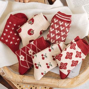 Designer Ladies Warm Thick Woolen Socken Calcetin Breathable Women Thermal Crew Custom Dress <b>Wool</b> <b>Socks</b> - Product Image 2