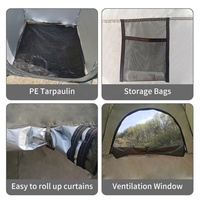 Abri d'intimité instantané ultra-léger à montage rapide en 3 secondes, tente de douche extérieure portable, cabine opaque pour camping et toilettes, non transparente