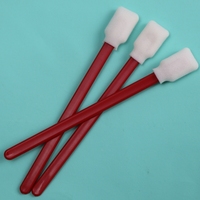 Éponge rectangulaire de haute qualité avec manche rouge en PP, tampon de nettoyage pour imprimante, applicateur en mousse, tampon de nettoyage automobile