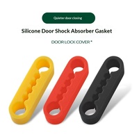 Coussin amortisseur de choc pour serrure de porte de voiture, couvercle de protection de loquet, accessoire silencieux en silicone anti-collision pour fermeture de porte