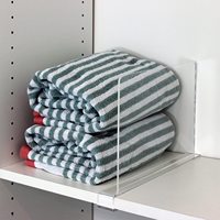 Meilleure vente de séparateurs d'étagères en acrylique pour placard, séparateur d'étagères en plastique Transparent