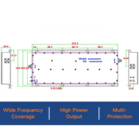Module amplificateur de puissance RF 100W 5.8GHz pour système anti-drone et anti-UAV, module PA à gain élevé, OEM ODM
