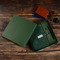 Ensemble cadeau de carnet en cuir personnalisé pour entreprise 2026 avec impression de logo, couvertures et accessoires haut de gamme, écriture complète pour cadres dirigeants