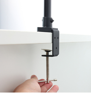 Manguera de cuello de cisne para escritorio LED de doble cabeza, luz de mesa regulable para lectura, Sombra Negra, fuente de alimentación CC, escritorio plegable de aluminio para cuidado de ojos - Product Image 6