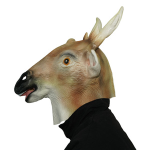 Maschere in lattice di cervo Sika per cosplay, <span class=keywords><strong>Halloween</strong></span>, Natale, film, maschera da cervo maculato, oggetti di scena per mostri, costume per feste, casco Cervus Nippon - Product Image 2