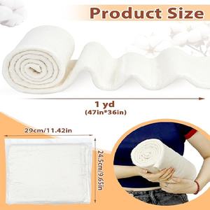 Ouate de coton biologique respirante, non tissée, aiguilletée, pour textiles de maison et ameublement - Product Image 2