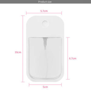 Botella de bolsillo portátil de viaje recargable Perfume atomizador crédito desinfectante plástico blanco teléfono tarjeta Spray botella vacía - Product Image 6