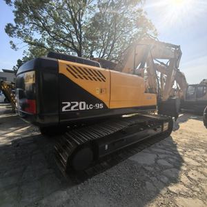 Machines de construction de haute qualité Pelle sur chenilles Hyundai 220LC-9S d'occasion Corée Original Hyundai 220LC-9S Digger en vente - Product Image 4