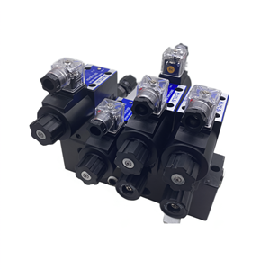 Vanne de commande directionnelle en acier à double action, actionnée par un solénoïde hydraulique, pour plateforme élévatrice - Product Image 1
