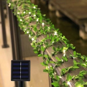 Nueva cadena de luces LED de alambre de cobre, luces de vid de hoja verde, árbol decorativo de Navidad, hoja envuelta, pequeña luz colorida - Product Image 6