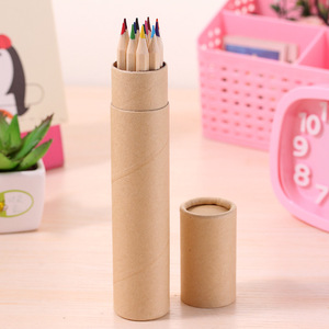 Juego de lápices de 12 colores con logotipo personalizado, lápices HB de dibujo de colores con caja de papel Kraft - Product Image 6