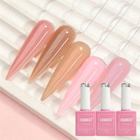 FZN Gel Vernis À Ongles Vernis Gel Gelée Nude Ensemble Sheer Naturel Laiteux Rose Collection Soak Off LED UV Vernis Nail Art Manucure Kit