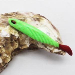 Alta Qualidade Hot Sell 5 Pçs/saco T Forma Cauda Macia Isca De Pesca 70mm 2.5g Isca De Plástico Artificial Swim Iscas Baixo - Product Image 3