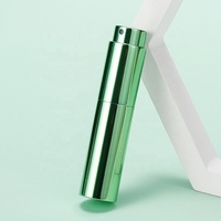 Flacon pulvérisateur métallique rotatif RTS de 8 ml, mini flacon de poche en aluminium de 8 ml, atomiseur de parfum portable rechargeable