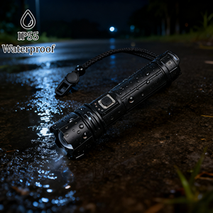 Linterna ultrabrillante de alta potencia de aleación de aluminio <span class=keywords><strong>recargable</strong></span> con zoom P70 <span class=keywords><strong>LED</strong></span> IP55 resistente al agua para acampar - Product Image 6