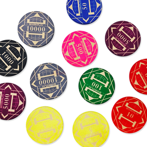 Jetons de poker en céramique EPT personnalisés professionnels européens pour clubs de jeu, marque MIRACLE MG-PC19, faits à la main, lisses et fixes - Product Image 3