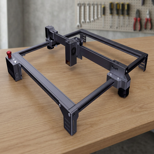 Machine de gravure laser semi-conductrice LC400 Plus 455nm 10W, découpeuse laser de table 400x400mm pour papier, plastique, bois - Product Image 2