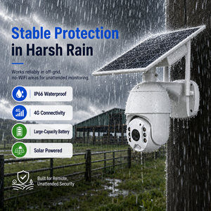 Cámara <span class=keywords><strong>de</strong></span> <span class=keywords><strong>Seguridad</strong></span> Celular 4G WiFi LTE con Energía Solar para Exteriores S10 Tuya con Panel Solar y Visión Nocturna en Color - Product Image 4