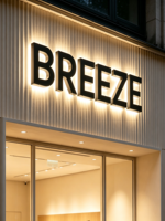 Lettres de signalisation lumineuses 3D personnalisées, découpées au laser, en métal, pour logo, enseigne intérieure/extérieure, enseigne LED pour entreprise, enseigne de devanture de magasin, enseigne d'adresse