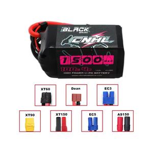 Batterie Lipo CNHL Black Series 1500mAh Lithium Polymère 14.8V 4S 100C 22WH avec connecteur XT60 pour drone de course FPV, avion, <span class=keywords><strong>hélicoptère</strong></span> RC - Product Image 3