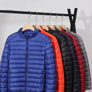 Men's High Quality Waterproof Canvas bubble <b>Jackets</b> Turn-down Collar Breathable Winter Bubble <b>jacket</b> Front Logo for Cold Weather - Product Image 3