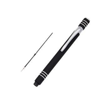 قلم ستايلس مبتكر بتصميم جديد وألوان زاهية مع لمسة مطاطية وهيكل ألومنيوم، قلم ستايلس ترويجي مخصص للإعلانات مع حواف فضية - Product Image 5