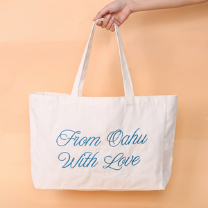 Bolsa de Tela de Algodón Moderna, Ecológica, Personalizada y Bordada, de Gran Capacidad, Resistente, Horizontal, para Compras o Trabajo - Product Image 4