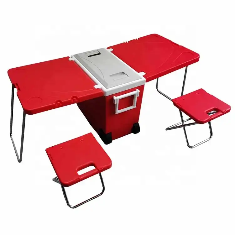 NPOT Cooler Box Kunststoff Tragbarer Klapptisch Stuhl Tischset China Bbq Camping Picknick Klapp hersteller Hohe Qualität 27L
