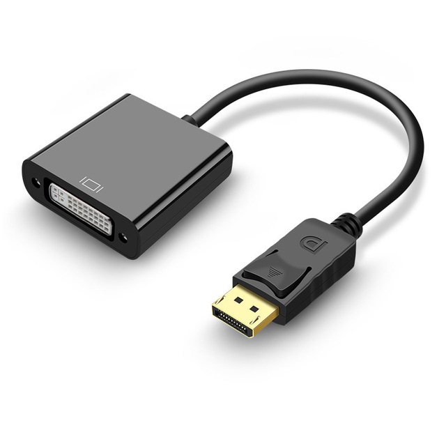 DP to DVI24 5 Adapter Computer Video Cable with Free Hanging Mounting for Monitor HD
