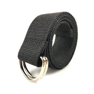 Cinturón de Lona Informal de 3.8 cm con Hebilla de Doble Anillo en D, Tejido de Fibra de Polipropileno Resistente, para Escalada, Entrenamiento, Mujeres y Niños - Product Image 1