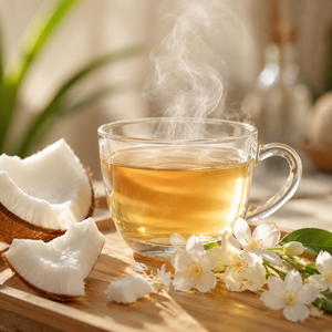 Aurorabloom Té de Coco y Jazmín 114g, 12 Bolsitas, Aguja de Plata Cola de Fénix, Té Saludable Sin Cafeína, Aroma Lácteo Naturalmente Dulce - Product Image 5