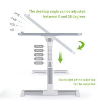 Table d'ordinateur portable ergonomique pliable et réglable en bambou pour lit et canapé, support de bureau portable pour salon