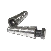 Boulon conique en aluminium pour coffrage, écrou conique en aluminium, boulon conique spiralé pour coffrage en aluminium, pour construction en béton, stock usine