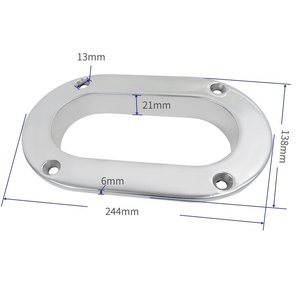 Passacavo Ovale XHA-3040 in Acciaio Inox 316 per Imbarcazioni e Yacht, Guida per Corde da <span class=keywords><strong>Ormeggio</strong></span> - Product Image 2