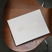 Livre d'Or de Mariage Unique avec Conception Personnalisée et Impression de Logo Personnel, Journal de Planification de Cérémonie