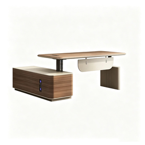 Luxury L Shape Durable Boss Desk <strong>Electric</strong> Adjustable Height Office Desks CEO <strong>Table</strong> for Office Building - Product Image 6