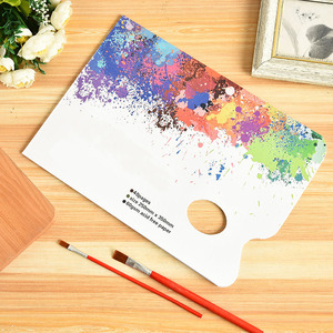 <span class=keywords><strong>Palette</strong></span> <span class=keywords><strong>jetable</strong></span> détachable Palettes de <span class=keywords><strong>peinture</strong></span> en papier Pad Aquarelle Huile <span class=keywords><strong>Palette</strong></span> de mélange d'artiste anti-saignement tenue à la main - Product Image 1