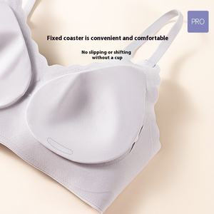 <span class=keywords><strong>Bra</strong></span> rajut wanita, dapat disesuaikan ukuran Plus <span class=keywords><strong>Bra</strong></span> spandeks lembut mulus sederhana kawat bebas bunga rajutan renda gratis pengiriman - Product Image 2