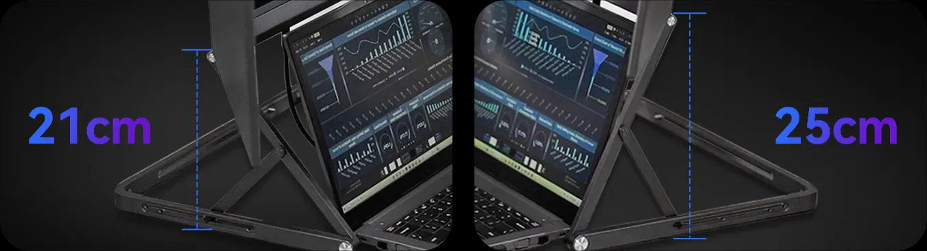 トリプルポータブルモニターラップトップ用TriCreate 15.6 