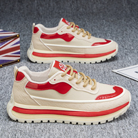 Chaussures de marche décontractées pour hommes, style athlétique, vente en gros d'usine, respirantes, imperméables, semelle en caoutchouc antidérapante, empeigne en maille PU, tendance