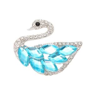 Canard incrusté d'argent exquis créatif appliqué à la main <span class=keywords><strong>diamant</strong></span> Animal voiture <span class=keywords><strong>sortie</strong></span> d'air accessoires de chaussures principalement en laiton Zircon breloques - Product Image 5