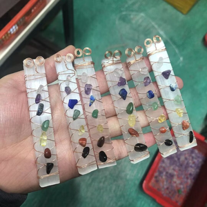 Bán Buôn Tự Nhiên 7 Chakra Năng Lượng Chữa Bệnh Selenite Chakra Tinh Thần Bán Quý Đá Bảy Chakra Gậy Đá Cho Phong Thủy - Product Image 4